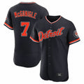 tocy D.Tigers #7 Kevin McGonigle Player Navy Limited Elite Home Game Stitched Jerseys