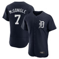 tocy D.Tigers #7 Kevin McGonigle Player Navy Limited Elite Home Stitched Jerseys