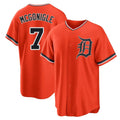tocy D.Tigers #7 Kevin McGonigle Player Orange Home Game Stitched Jerseys