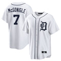 tocy D.Tigers #7 Kevin McGonigle Player White Home Game Stitched Jerseys