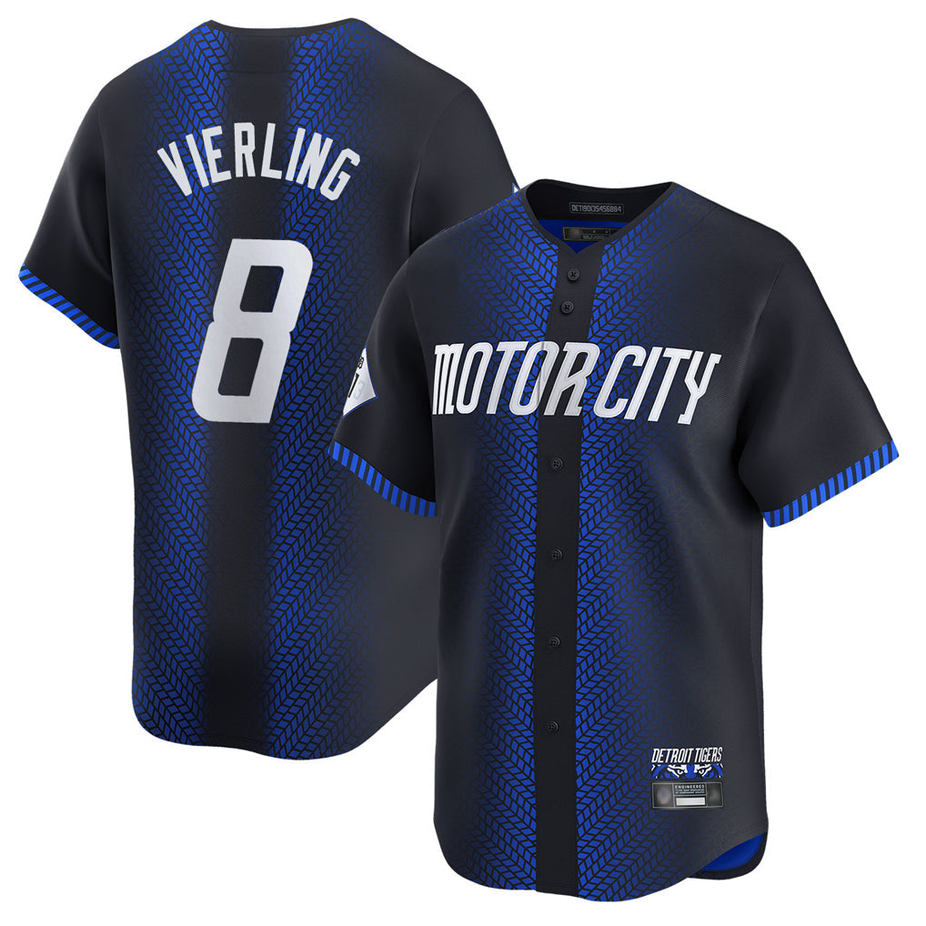 tocy D.Tigers #8 Matt Vierling Player Navy City Connect Home Limited Stitched Jerseys