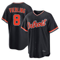 tocy D.Tigers #8 Matt Vierling Player Navy Home Game Stitched Jerseys
