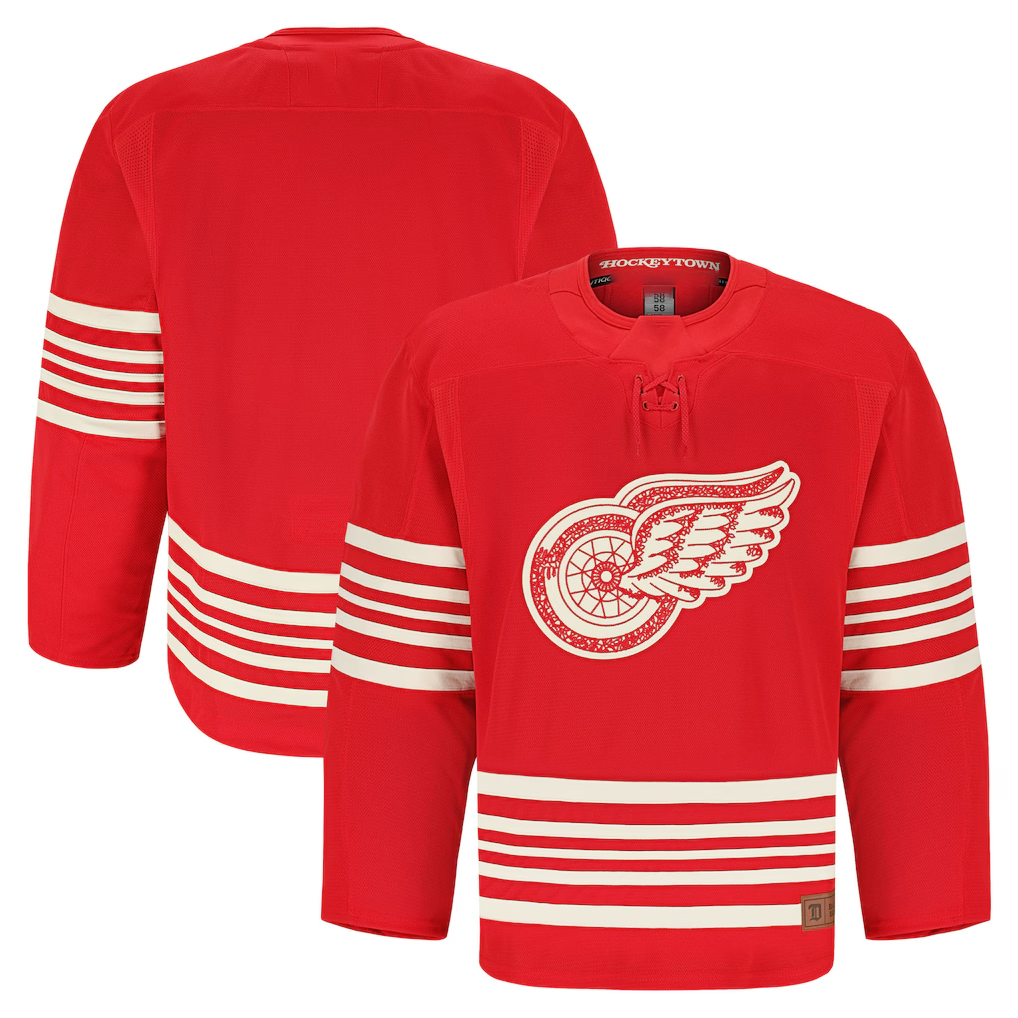 Tocy D.Red wings Red Centennial Authentic Pro Jersey