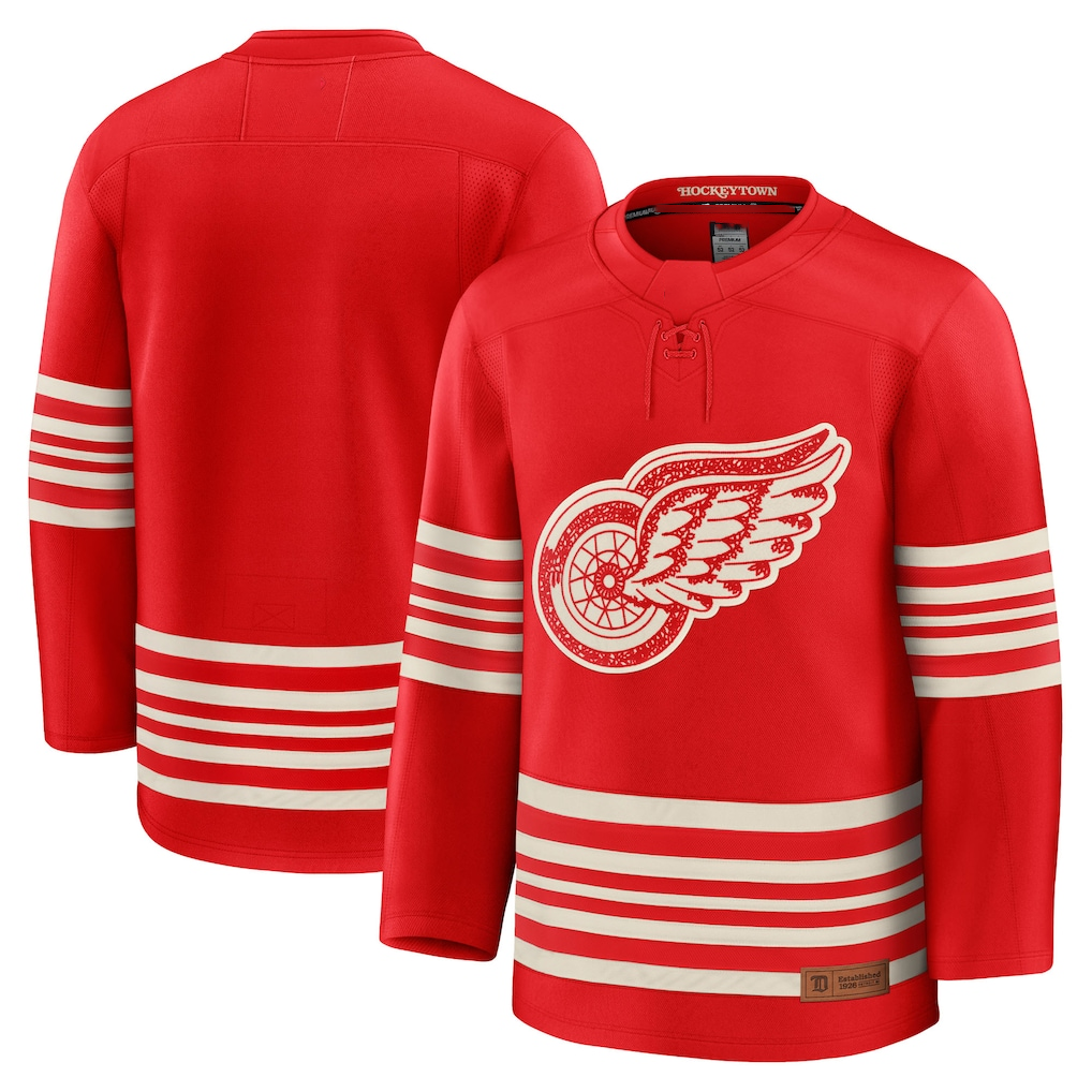 Tocy D.Red wings Red Centennial Premium Jerseys