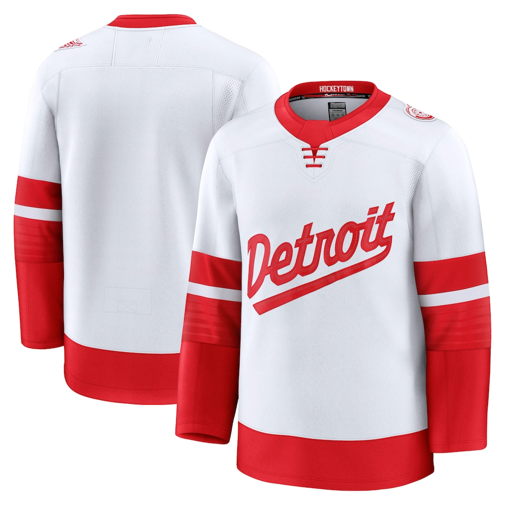 Tocy D.Red wings White 2025 Stadium Series Premium Jerseys