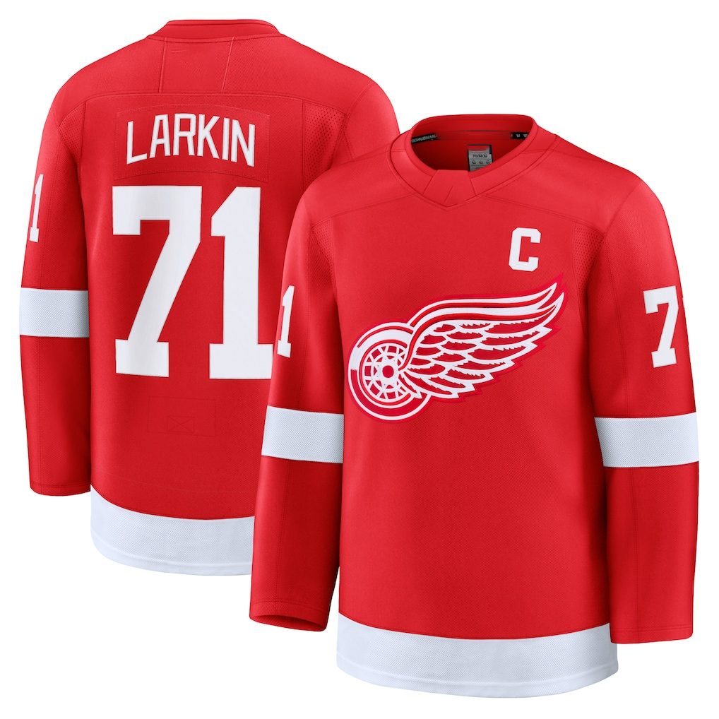 Tocy D.Red wings #71 Dylan Larkin Red Home Premium Jerseys