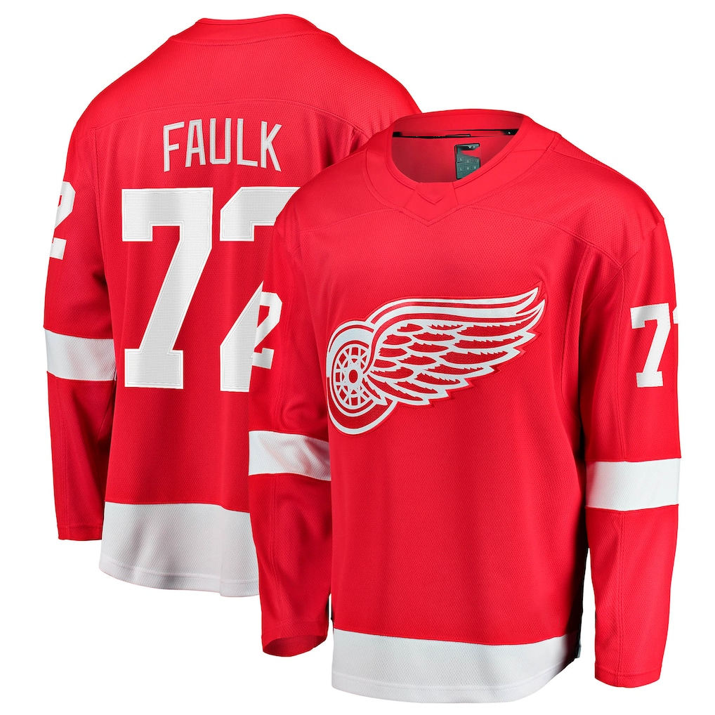 Tocy D.Red wings #72 Justin Faulk Red Home Breakaway Jerseys