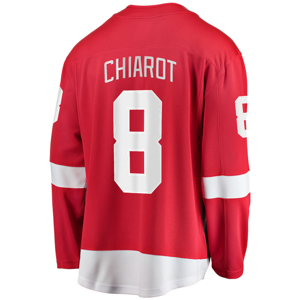 Tocy D.Red wings #8 Ben Chiarot Red Home Breakaway Player Jerseys