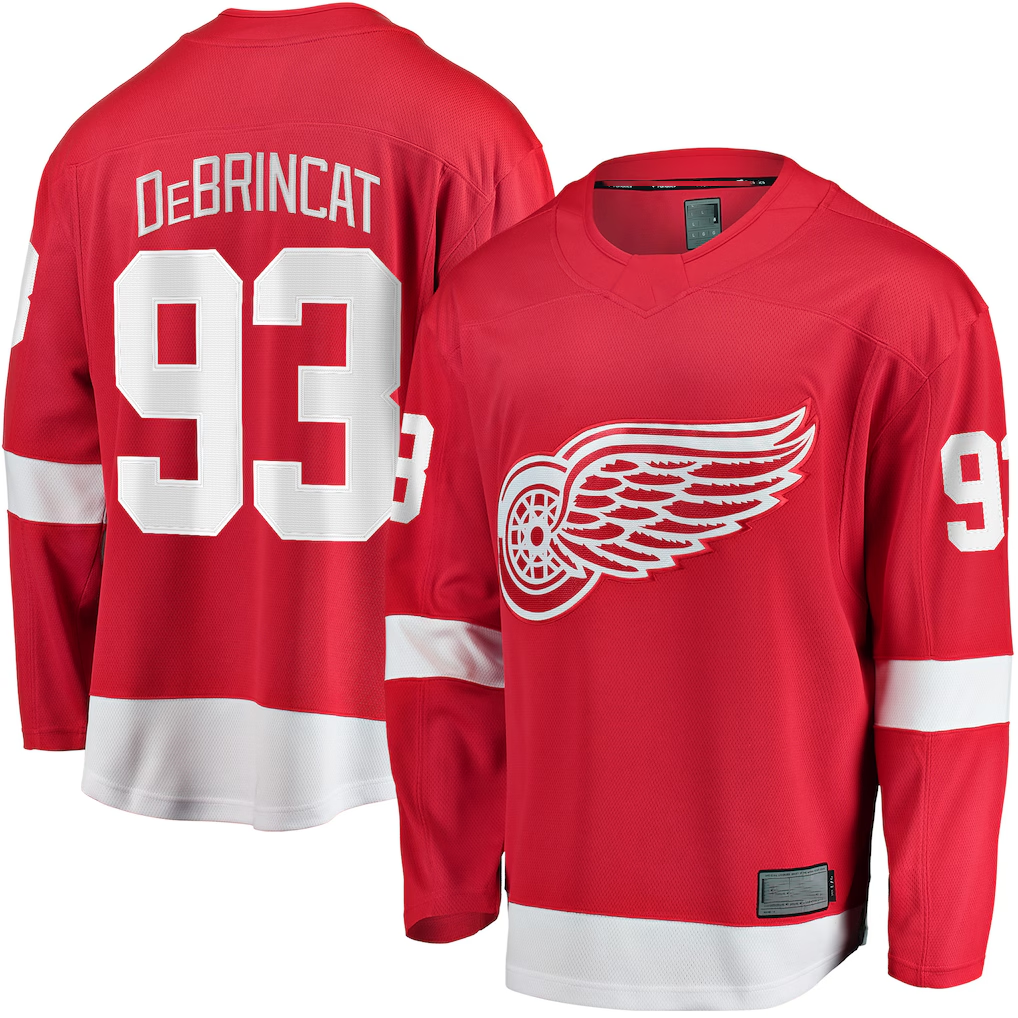Tocy D.Red wings #93 Alex DeBrincat Red Breakaway Jerseys