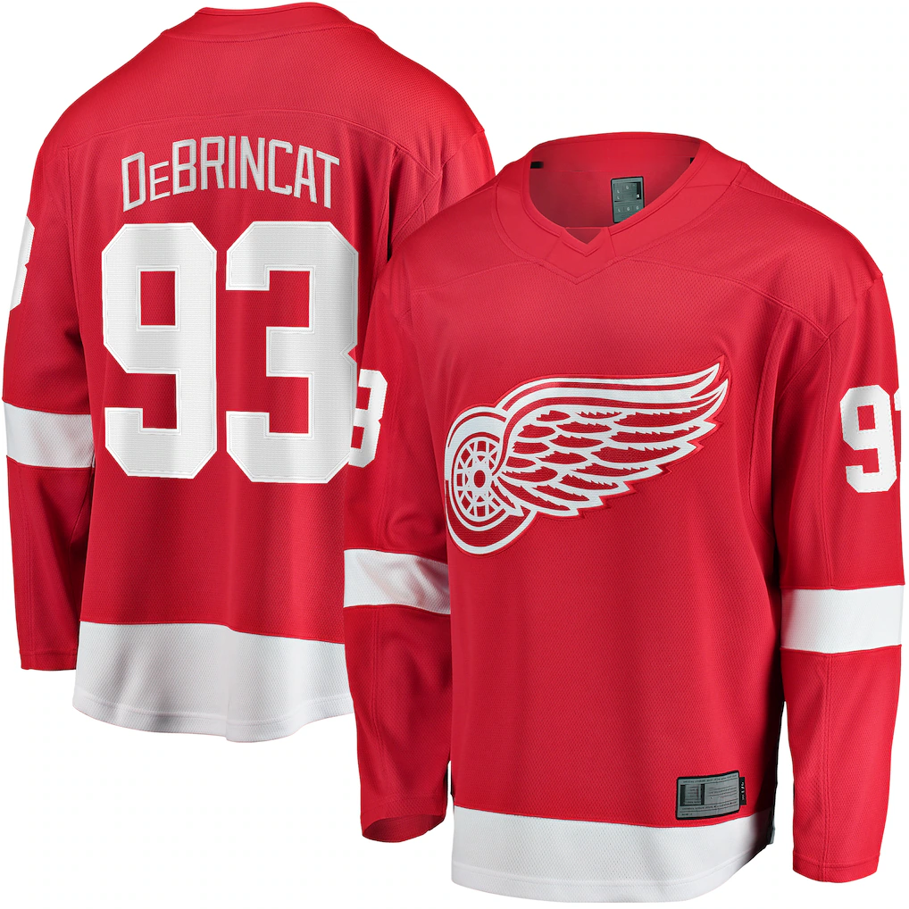 Tocy D.Red wings #93 Alex DeBrincat Red Home Breakaway Jerseys