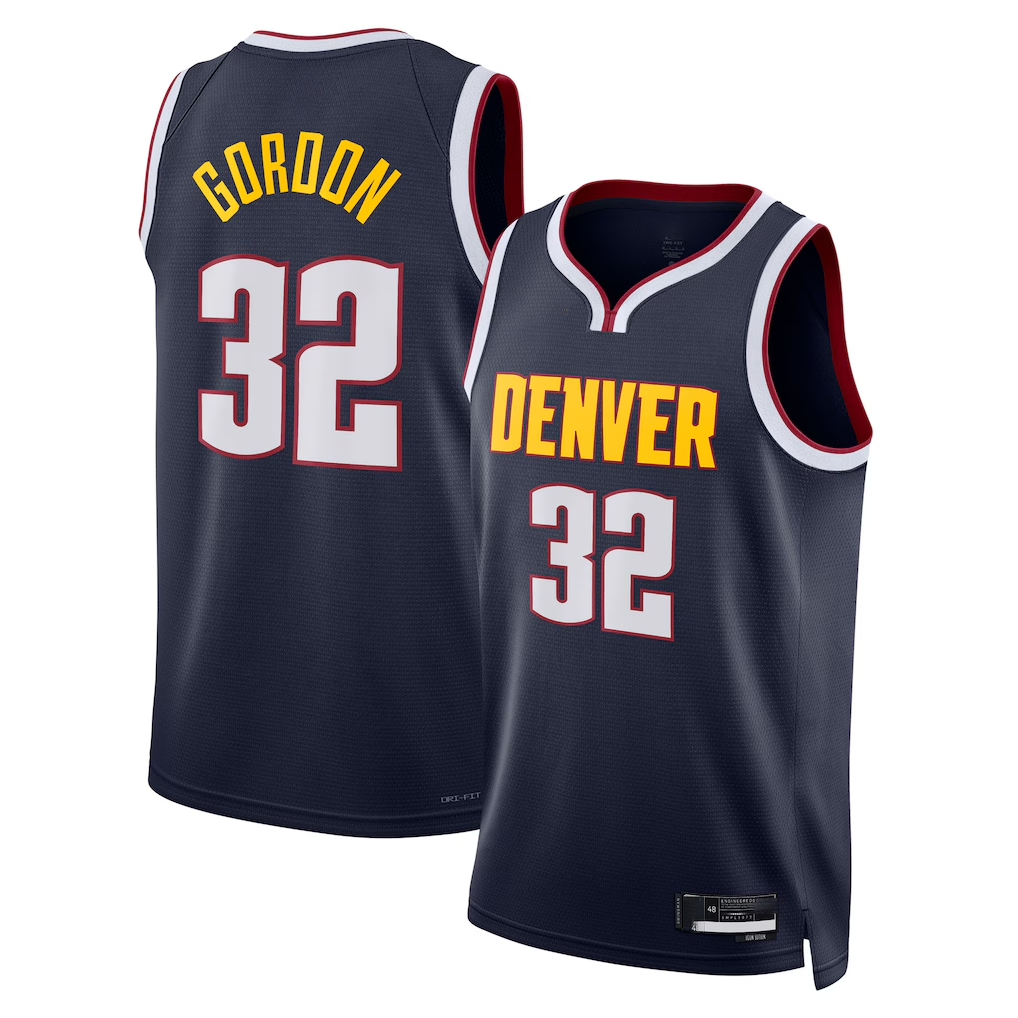 tocy D.Nuggets #32 Aaron Gordon Navy Swingman Replica Jerseys - Icon Edition