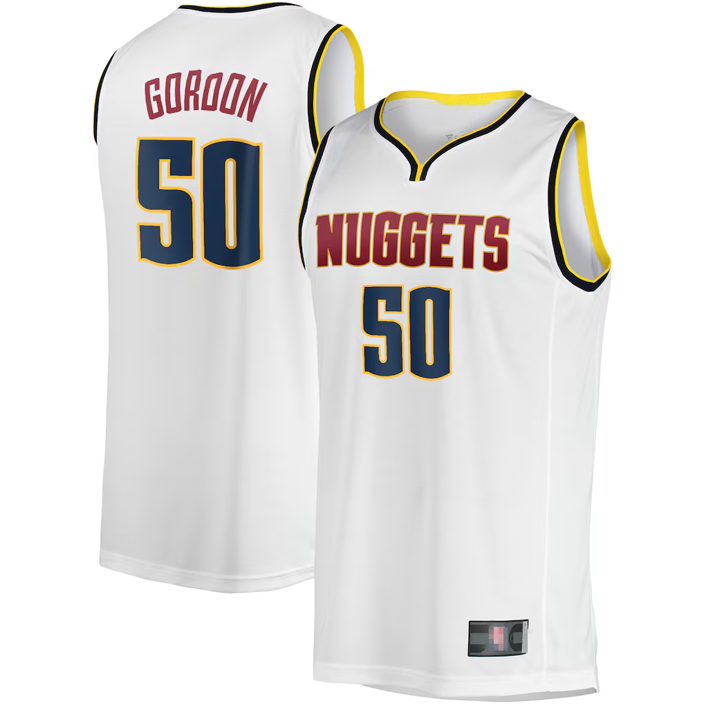 tocy D.Nuggets #50 Aaron Gordon White Fast Break Player Jerseys - Association Edition