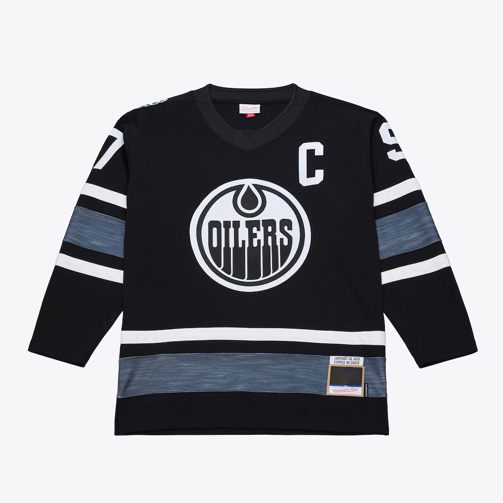 Tocy E.Oilers Connor McDavid Mitchell & Ness Black 2019 All-Star Game Power Play Jerseys
