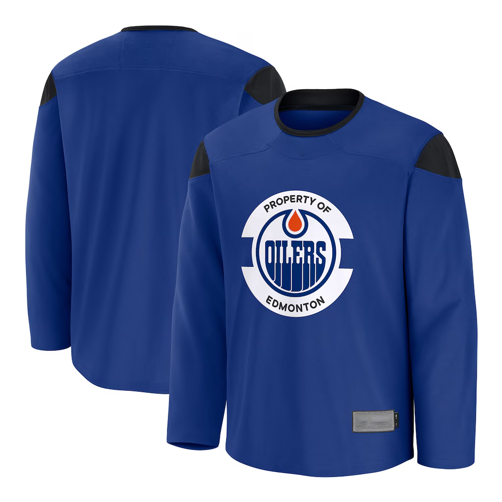 Tocy E.Oilers Royal Practice Jerseys