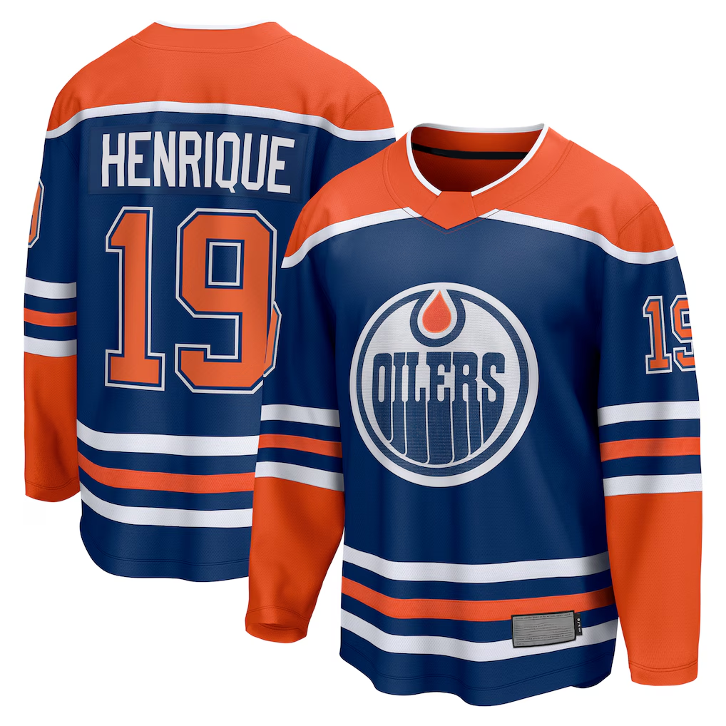 Tocy E.Oilers #19 Adam Henrique Royal Home Breakaway Jerseys