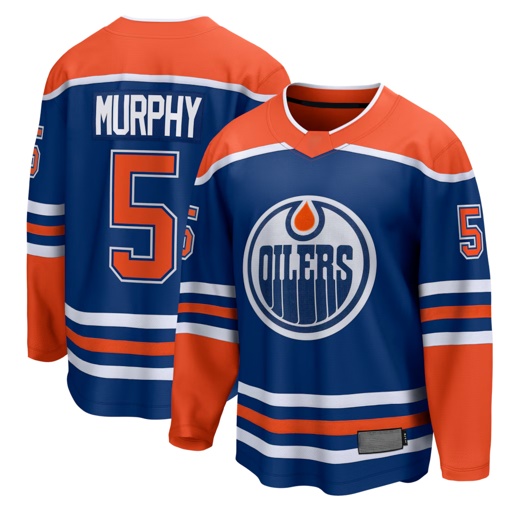 Tocy E.Oilers #5 Connor Murphy Royal Home Breakaway Jerseys