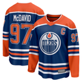 Tocy E.Oilers #97 Connor McDavid Royal Home Breakaway Jerseys