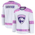 Tocy F.Panthers White Hockey Fights Cancer Survivor Practice Jerseys