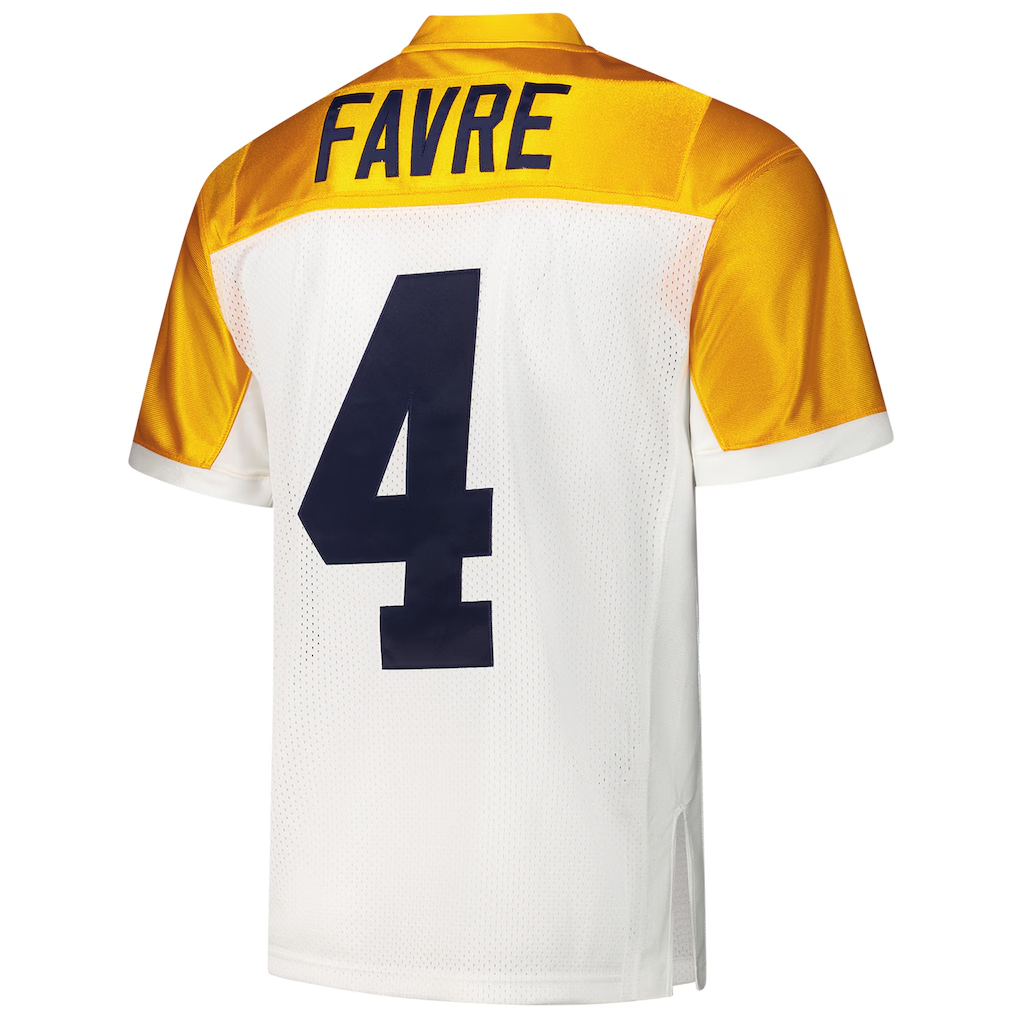 tocy GB.Packers 1994 #4 Brett Favre Mitchell & Ness White Authentic Throwback Retired Player Stitched Puhic Jersey