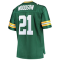 tocy GB.Packers #21 Charles Woodson Mitchell & Ness Green Big & Tall 2010 Retired Player Replica Stitched Puhic Jersey