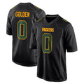 tocy GB.Packers #0 Matthew Golden Player Black Fashion Home Game Stitched Jerseys