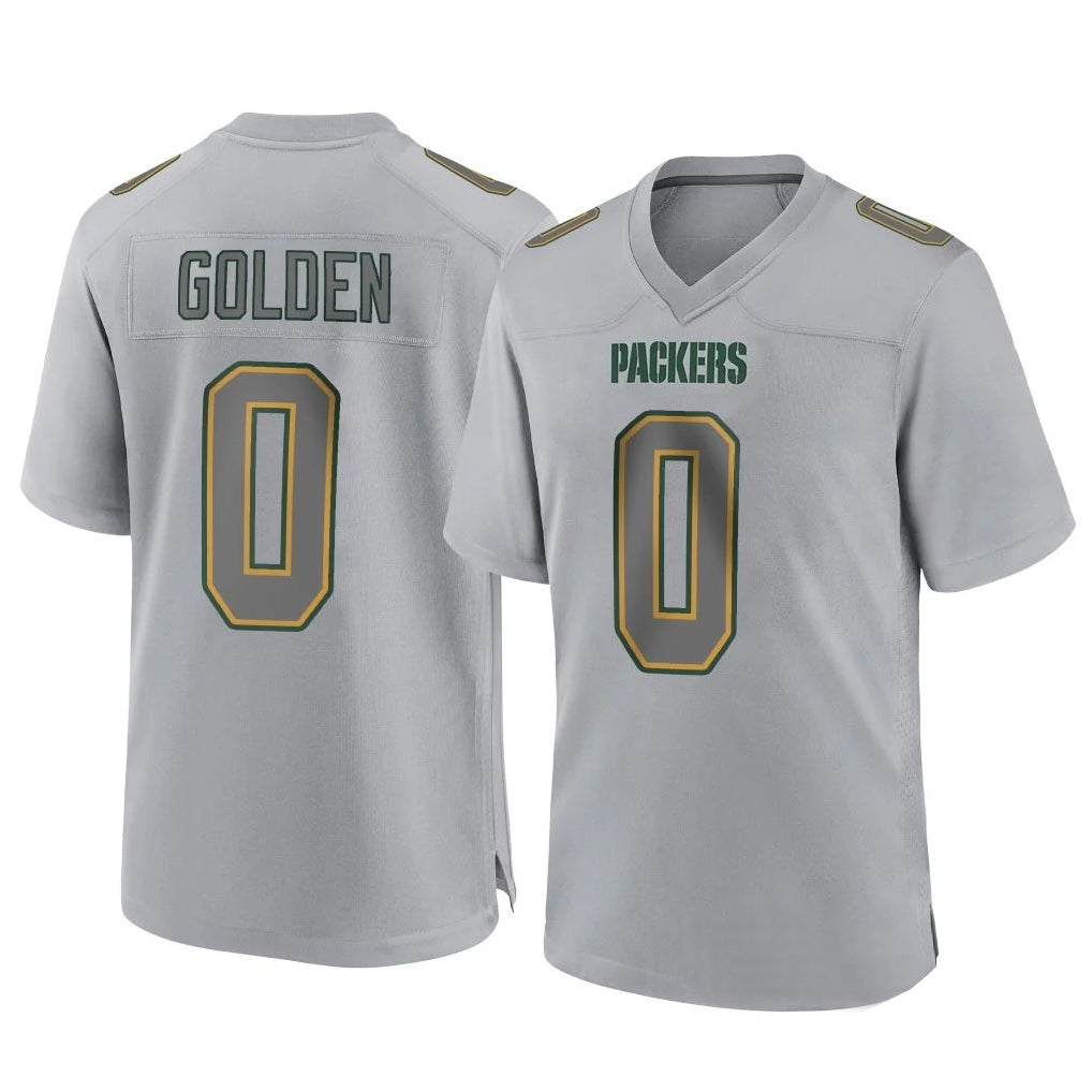 tocy GB.Packers #0 Matthew Golden Player Gray Atmosphere Fashion Home Game Stitched Jerseys