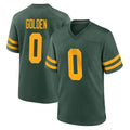 tocy GB.Packers #0 Matthew Golden Player Green Alternate Home Game Stitched Jerseys
