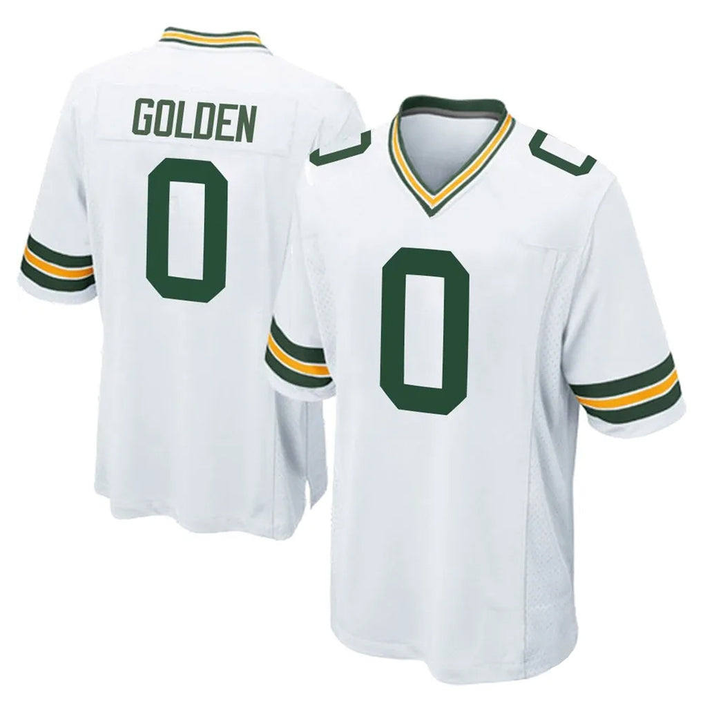 tocy GB.Packers #0 Matthew Golden Player White Home Game Stitched Jerseys