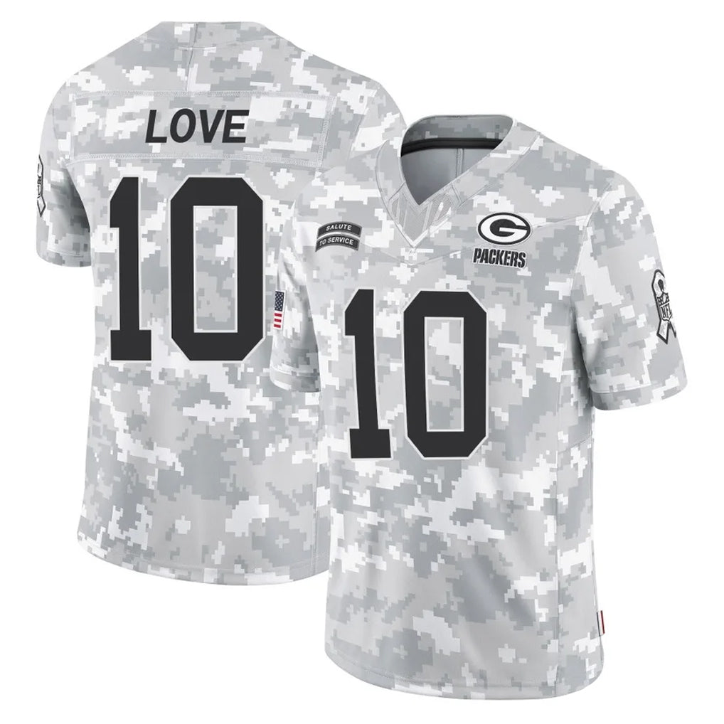tocy GB.Packers #10 Jordan Love Player Arctic Camo Salute To Service Limited Stitched Jerseys