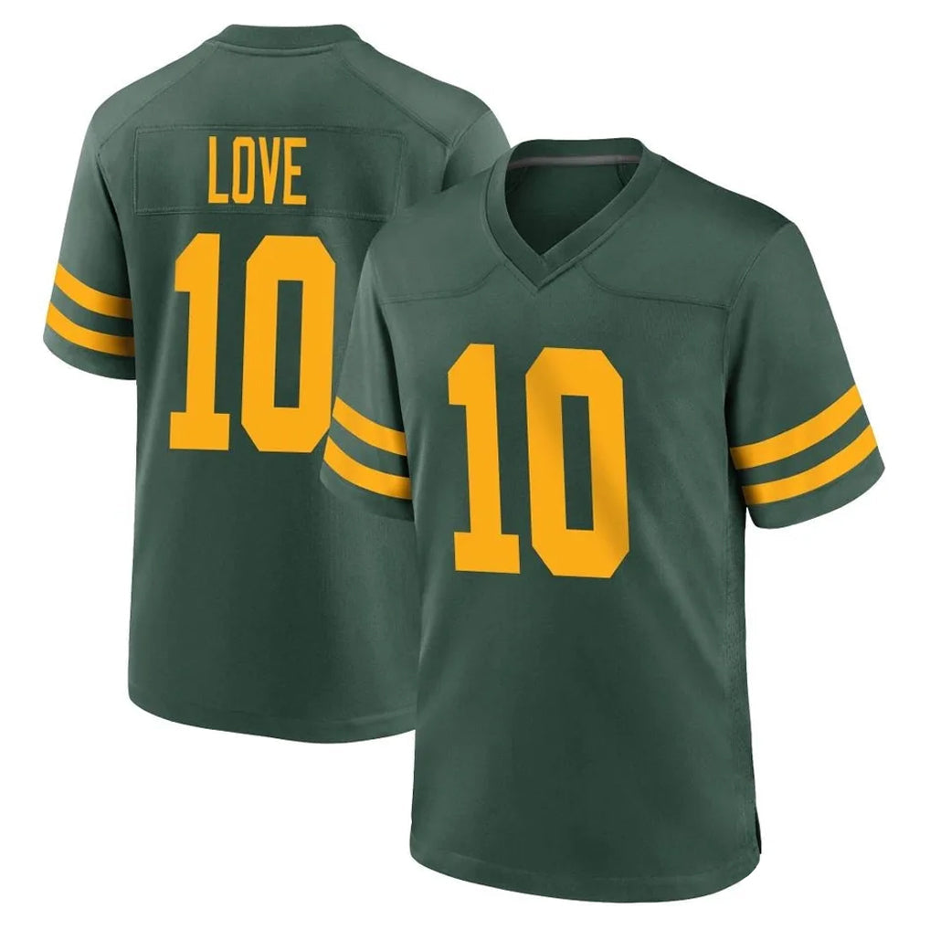 tocy GB.Packers #10 Jordan Love Player Green Alternate Home Game Stitched Jerseys