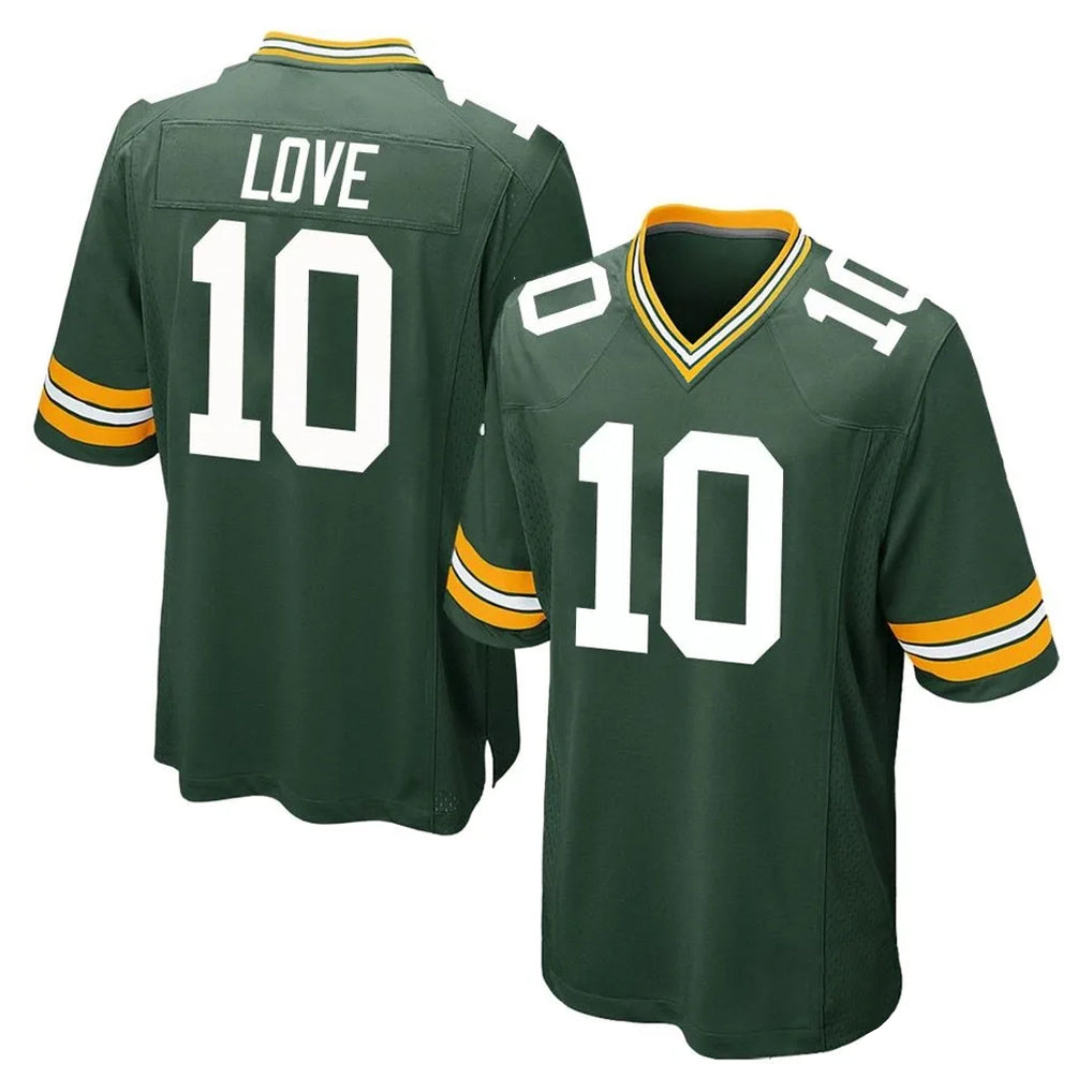 tocy GB.Packers #10 Jordan Love Player Green Home Game Stitched Jerseys