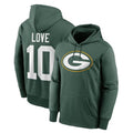 tocy GB.Packers #10 Jordan Love Player Green Pullover Hoodies Limited Stitched Jerseys
