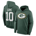 tocy GB.Packers #10 Jordan Love Player Green Therma Hoodie Game Stitched Jerseys