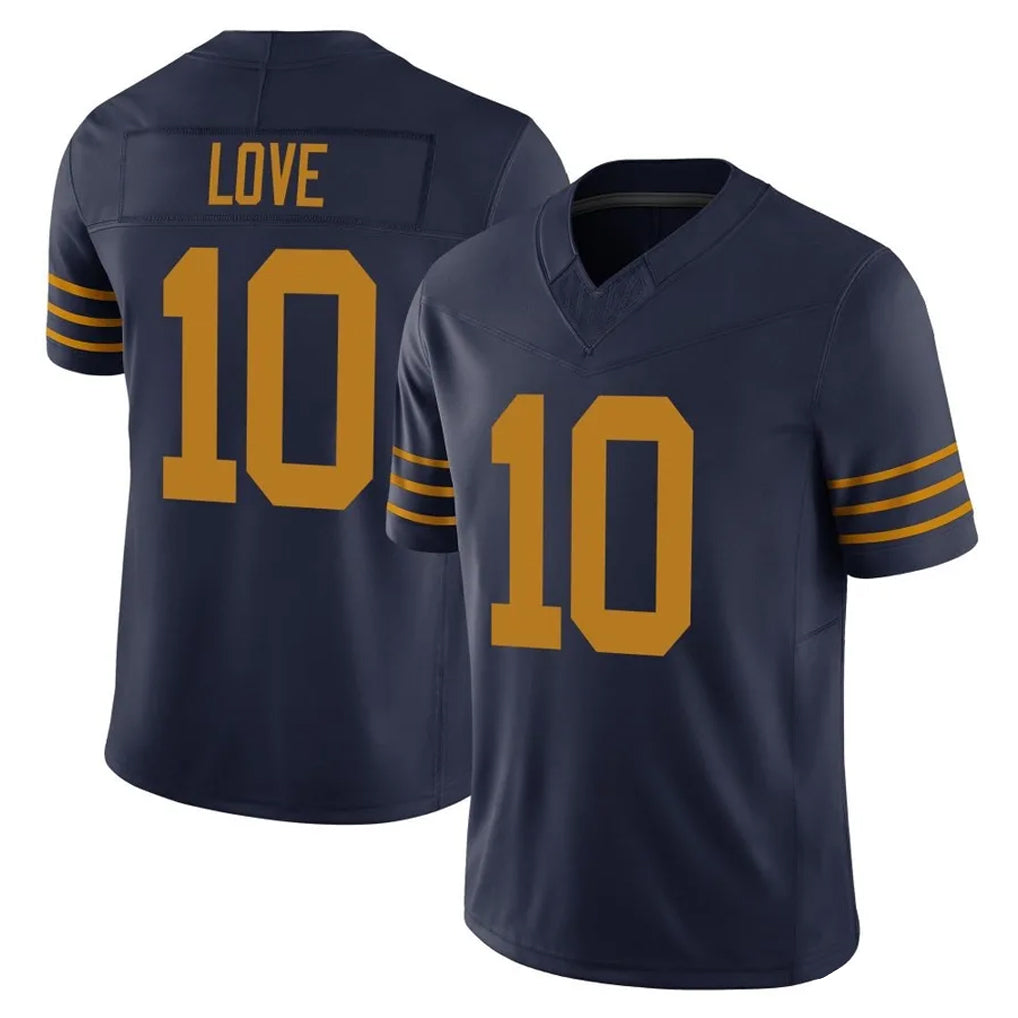 tocy GB.Packers #10 Jordan Love Player Navy The 1923 Classic Vapor F.U.S.E. Home Game Stitched Jerseys
