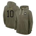 tocy GB.Packers #10 Jordan Love Player Olive Salute to Service Pullover Hoodies Limited Stitched Jerseys