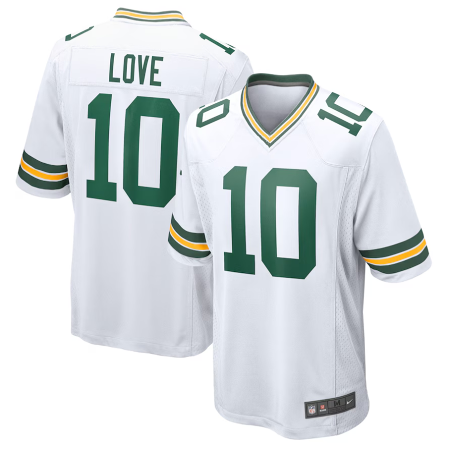 tocy GB.Packers #10 Jordan Love Player White Replica Game  Stitched Jerseys