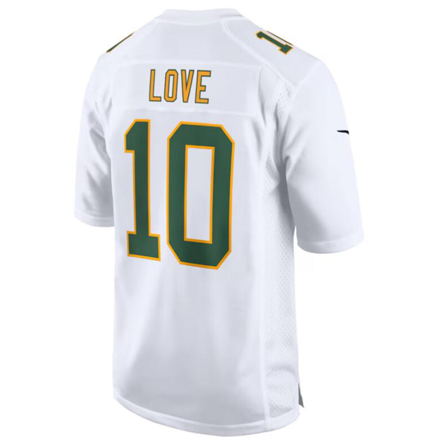 tocy GB.Packers #10 Jordan Love White Fashion Game Jersey American Stitched Jerseys