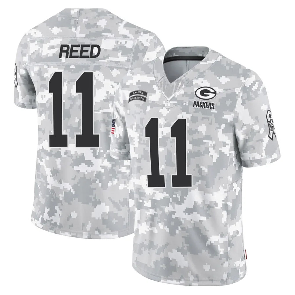 tocy GB.Packers #11 Jayden Reed Player Arctic Camo Salute To Service Limited Stitched Jerseys