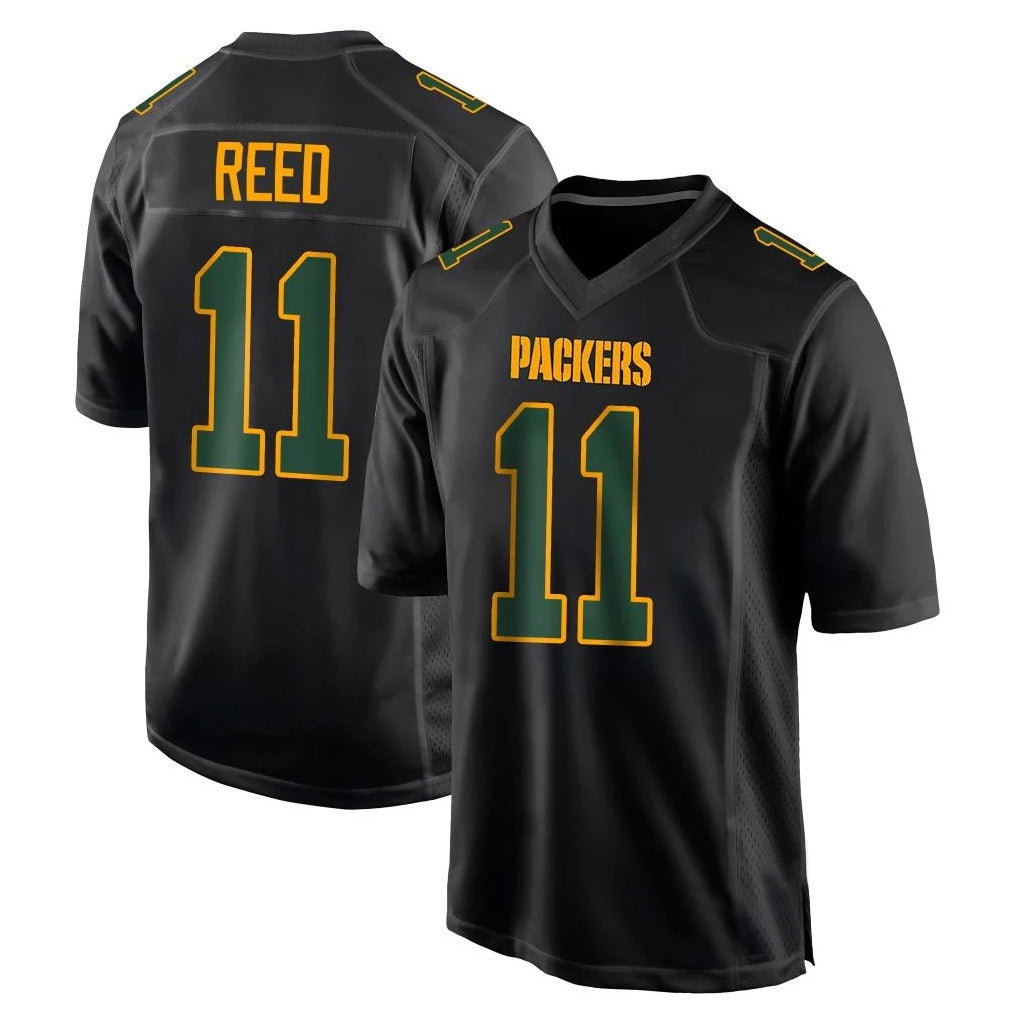 tocy GB.Packers #11 Jayden Reed Player Black Fashion Home Game Stitched Jerseys