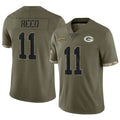 tocy GB.Packers #11 Jayden Reed Player Olive Salute To Service Limited Stitched Jerseys