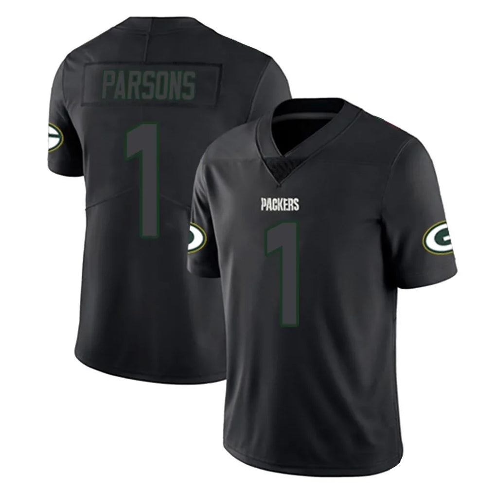 tocy GB.Packers #1 Micah Parsons Player Black Impact Limited Home Game Stitched Jerseys