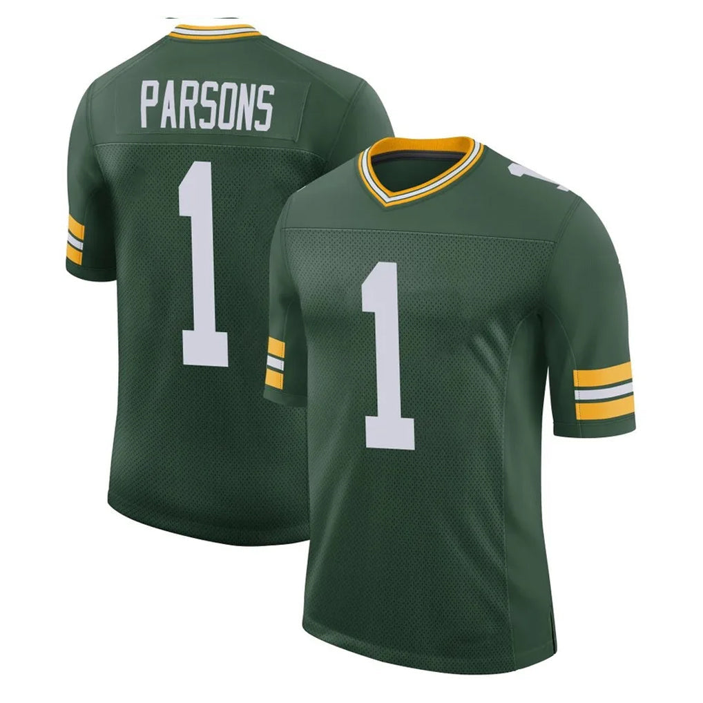 tocy GB.Packers #1 Micah Parsons Player Green Limited Classic Home Game Stitched Jerseys
