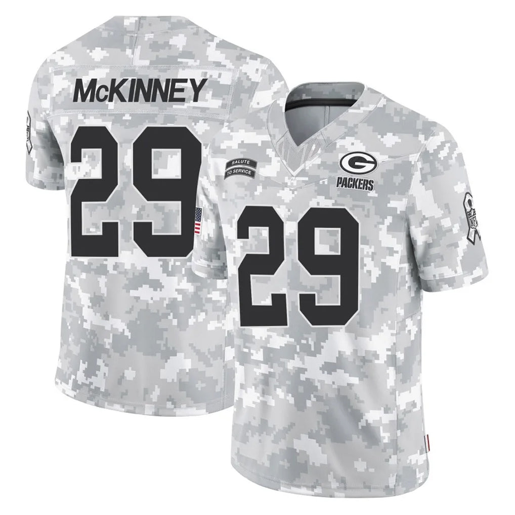 tocy GB.Packers #29 Xavier McKinney Player Arctic Camo Salute To Service Limited Stitched Jerseys