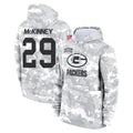 tocy GB.Packers #29 Xavier McKinney Player Arctic Camo Salute to Service Hoodies Limited Game Stitched Jerseys