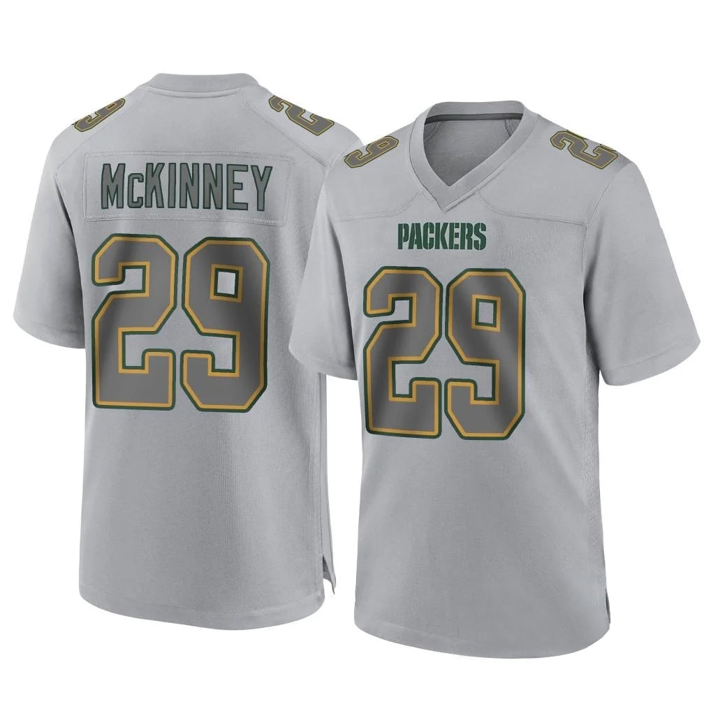tocy GB.Packers #29 Xavier McKinney Player Gray Atmosphere Fashion Home Game Stitched Jerseys