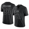tocy GB.Packers #33 Evan Williams Player Black Reflective Limited Home Game Stitched Jerseys