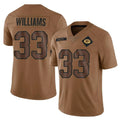 tocy GB.Packers #33 Evan Williams Player Brown Salute To Service Limited Stitched Jerseys