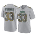 tocy GB.Packers #33 Evan Williams Player Gray Atmosphere Fashion Home Game Stitched Jerseys