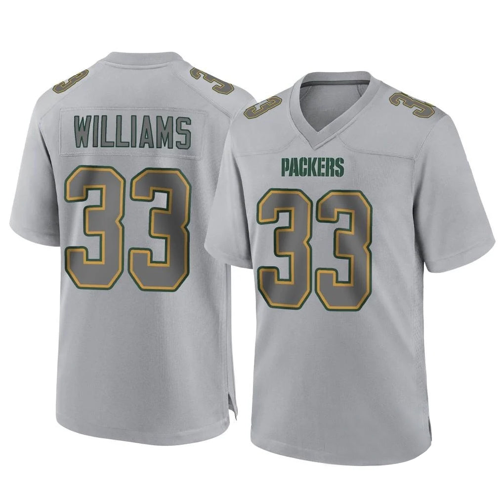 tocy GB.Packers #33 Evan Williams Player Gray Atmosphere Fashion Home Game Stitched Jerseys