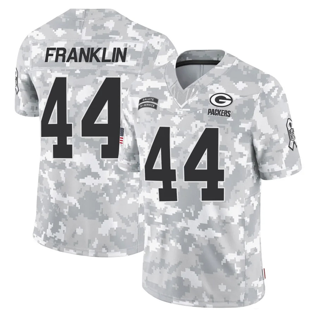 tocy GB.Packers #44 Zaire Franklin Player Arctic Camo Salute To Service Limited Stitched Jerseys